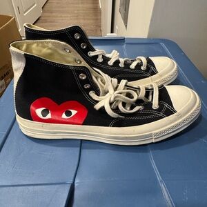 CdG PLAY x Converse Chuck Taylor All Star Peek-A-Boo High-Top Sneakers